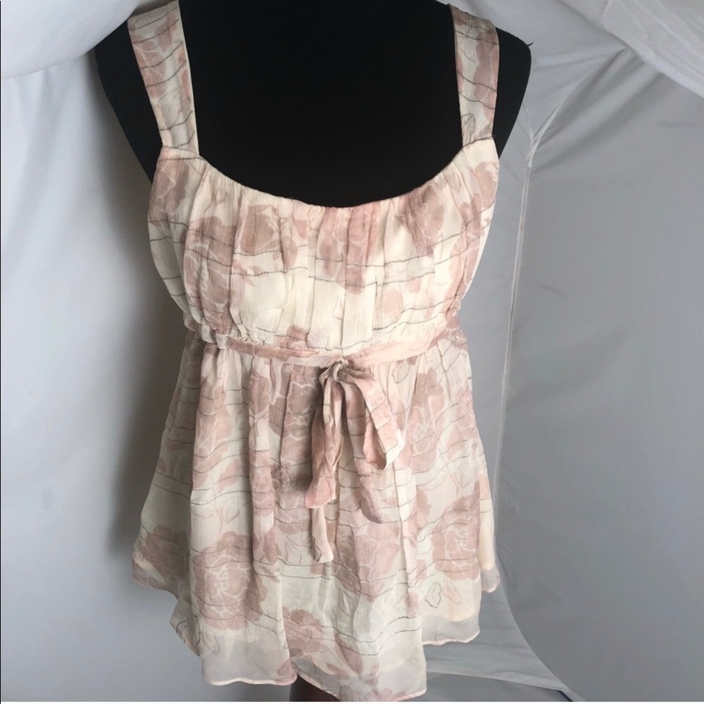 A pea in the pod pink/cream floral maternity top